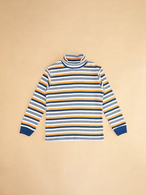 pantaloons junior multicolor striped full sleeves sweatshirt