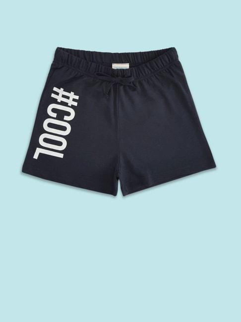 pantaloons-junior-navy-cotton-printed-shorts