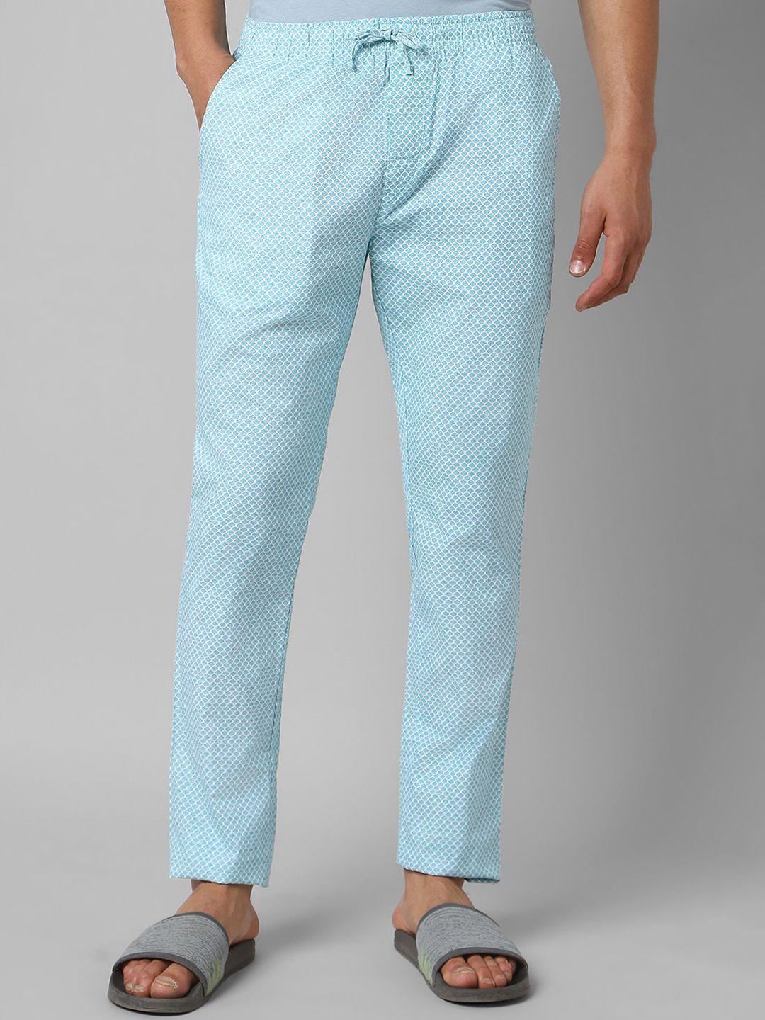 pantaloons men printed pure cotton lounge pants