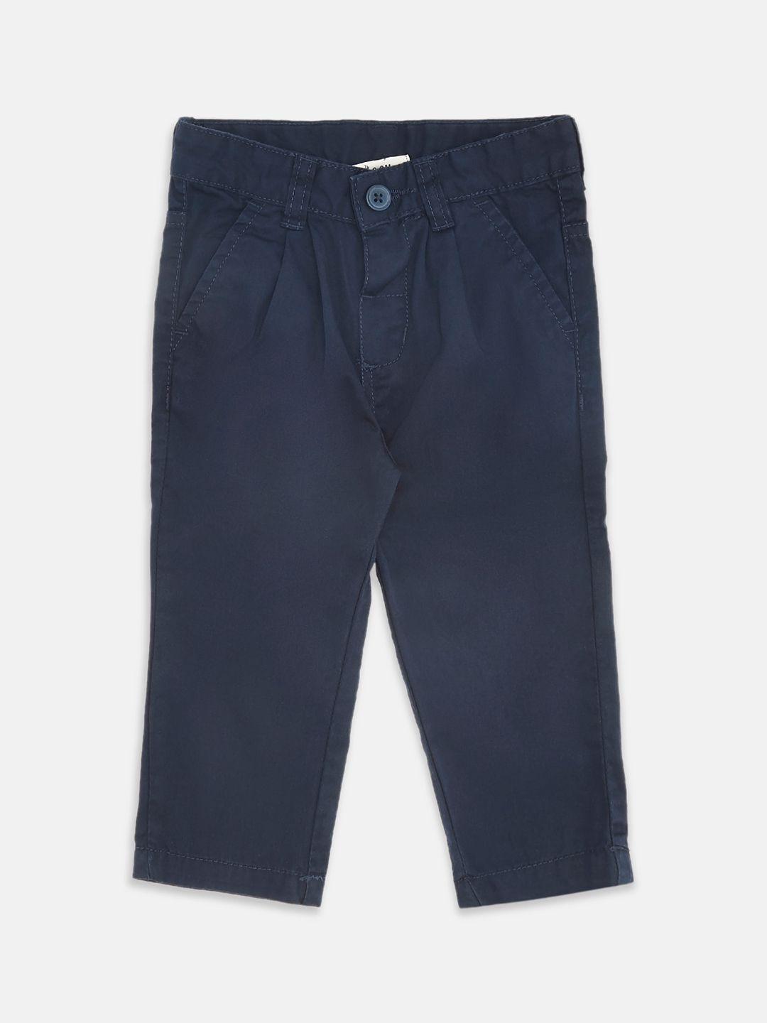 pantaloons baby boys low-rise cotton trousers
