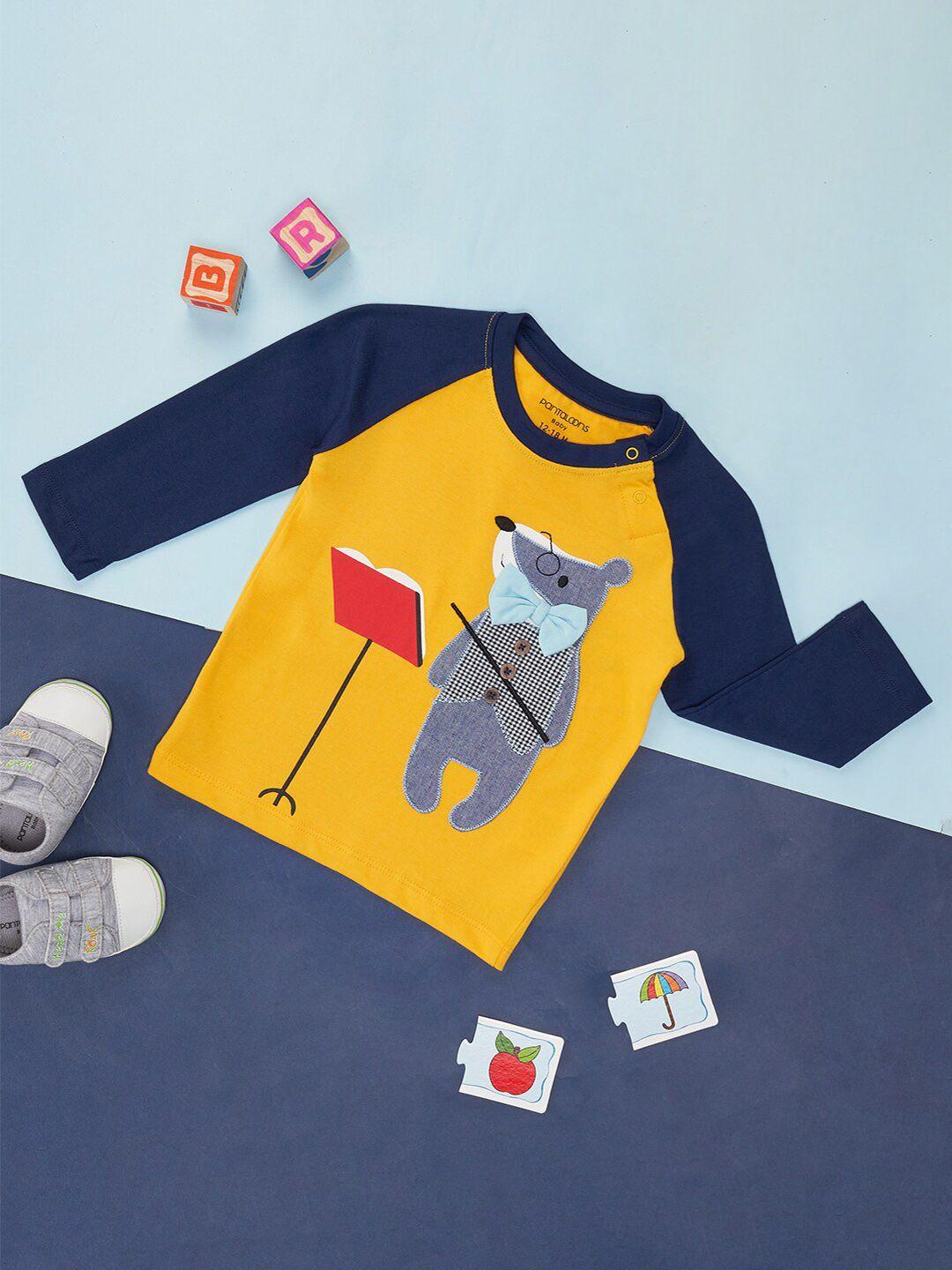 pantaloons baby boys printed cotton t-shirt