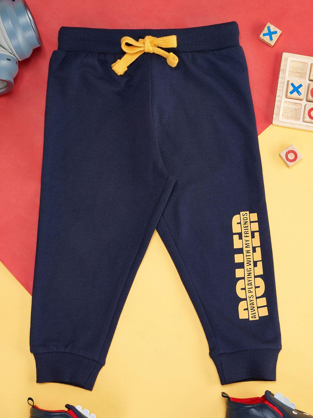 pantaloons baby infants boys cotton mid rise joggers