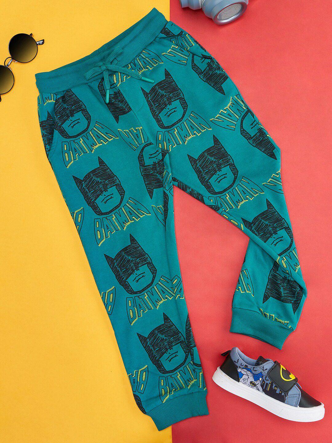 pantaloons boys graphic batman printed cotton joggers