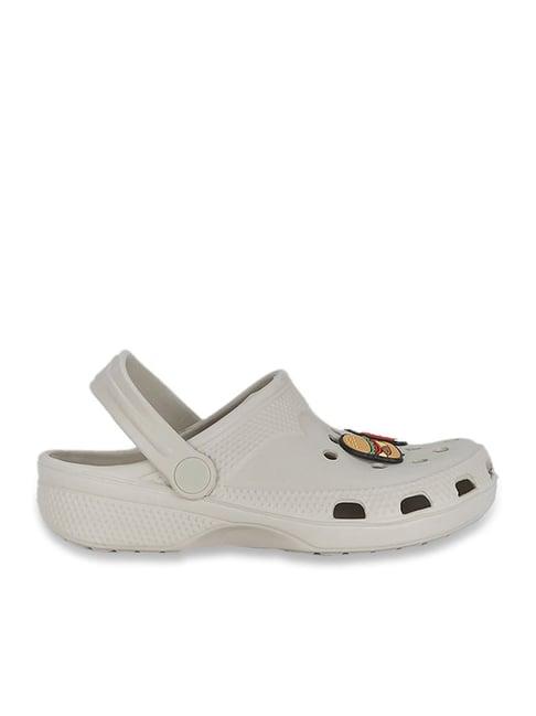 pantaloons junior beige back strap clogs