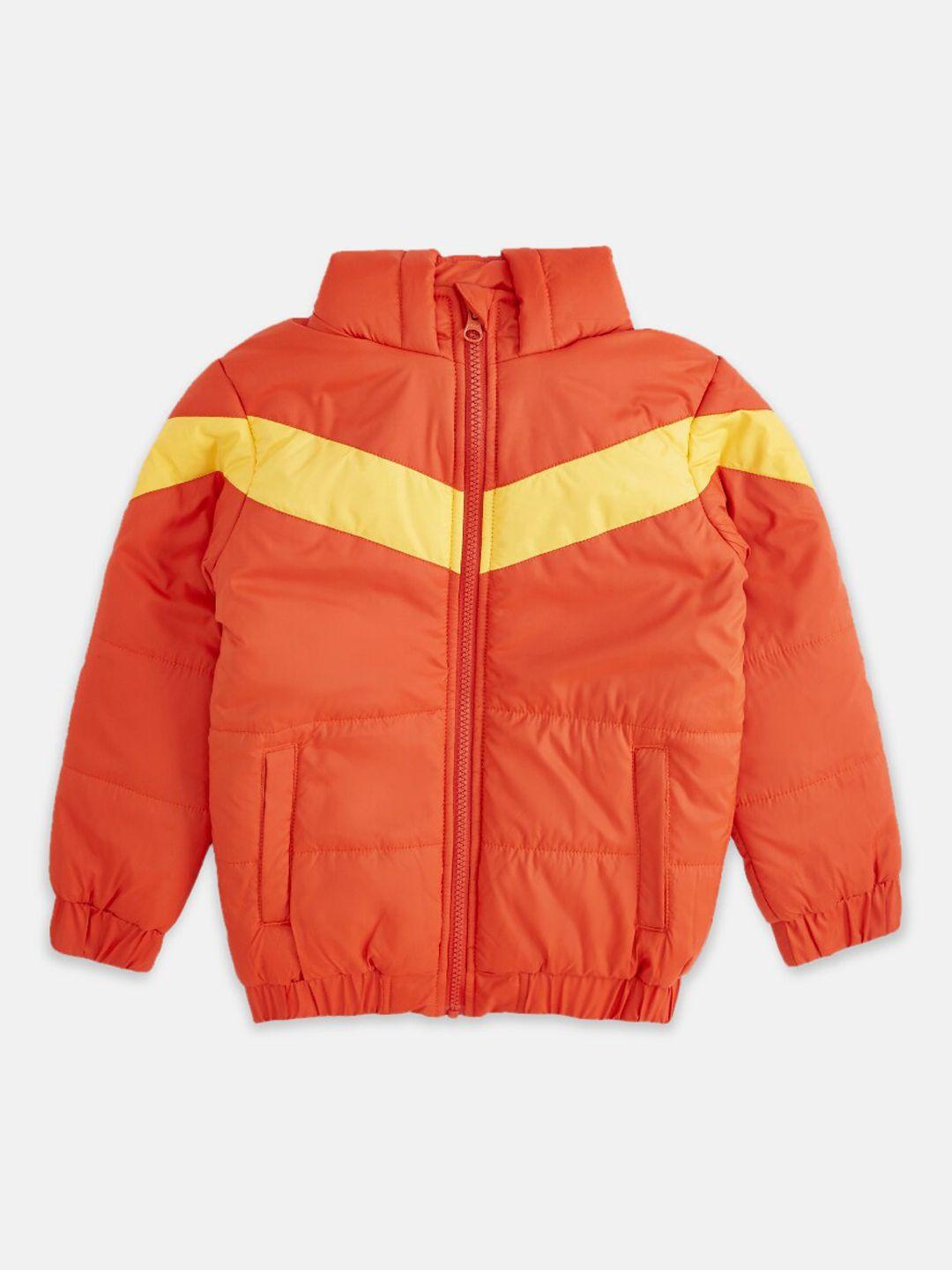 pantaloons junior boys  colourblocked puffer jacket