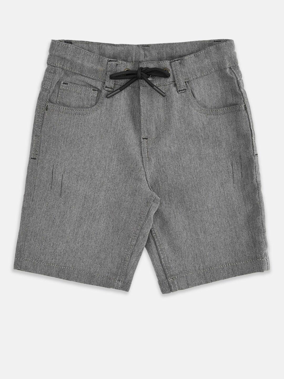 pantaloons junior boys grey lounge shorts