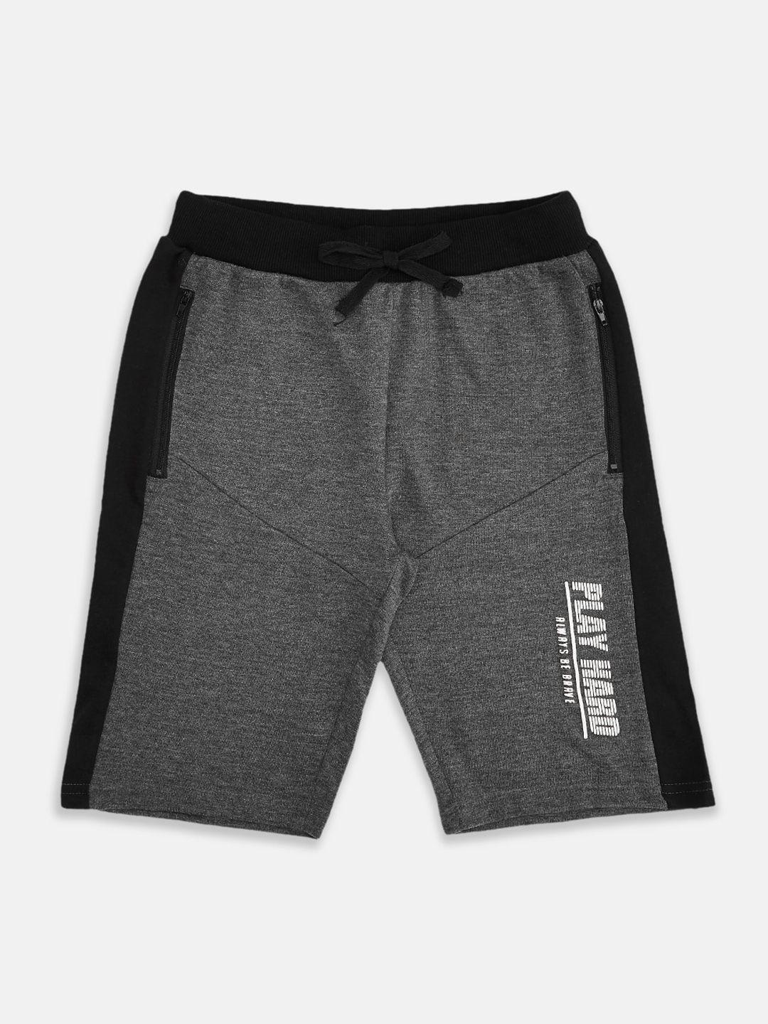 pantaloons junior boys grey shorts