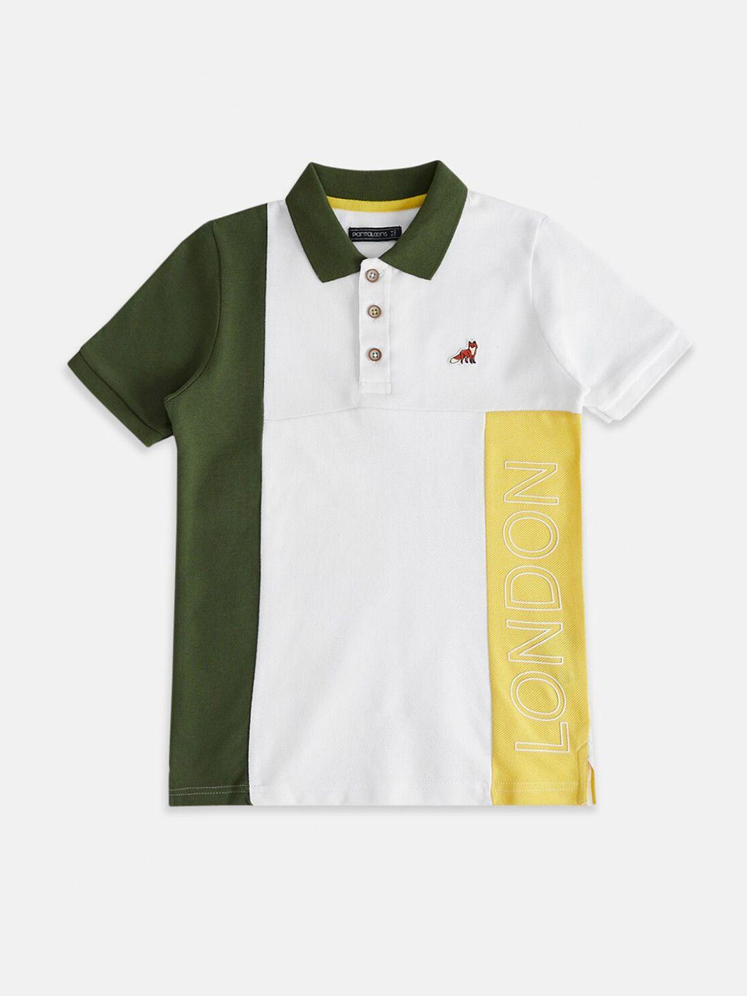 pantaloons junior boys polo collar t-shirt