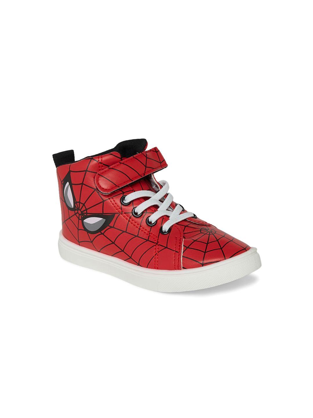 pantaloons junior boys spider-man printed pu sneakers