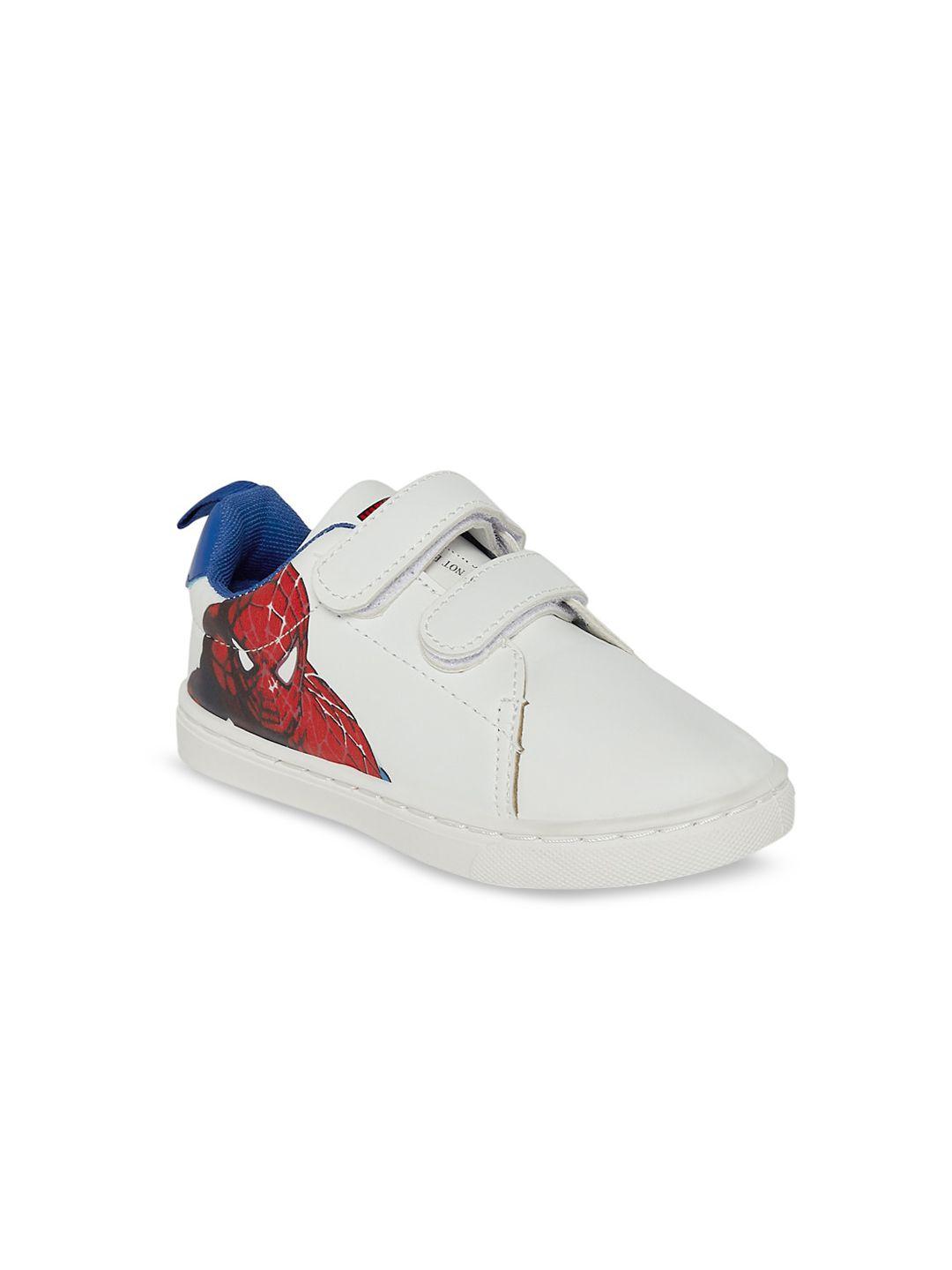 pantaloons junior boys white spider-man printed sneakers