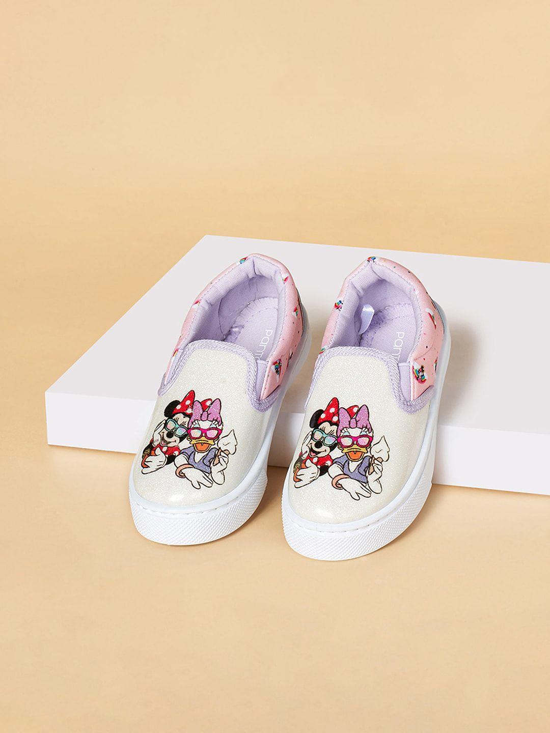 pantaloons junior girls printed slip-on sneakers