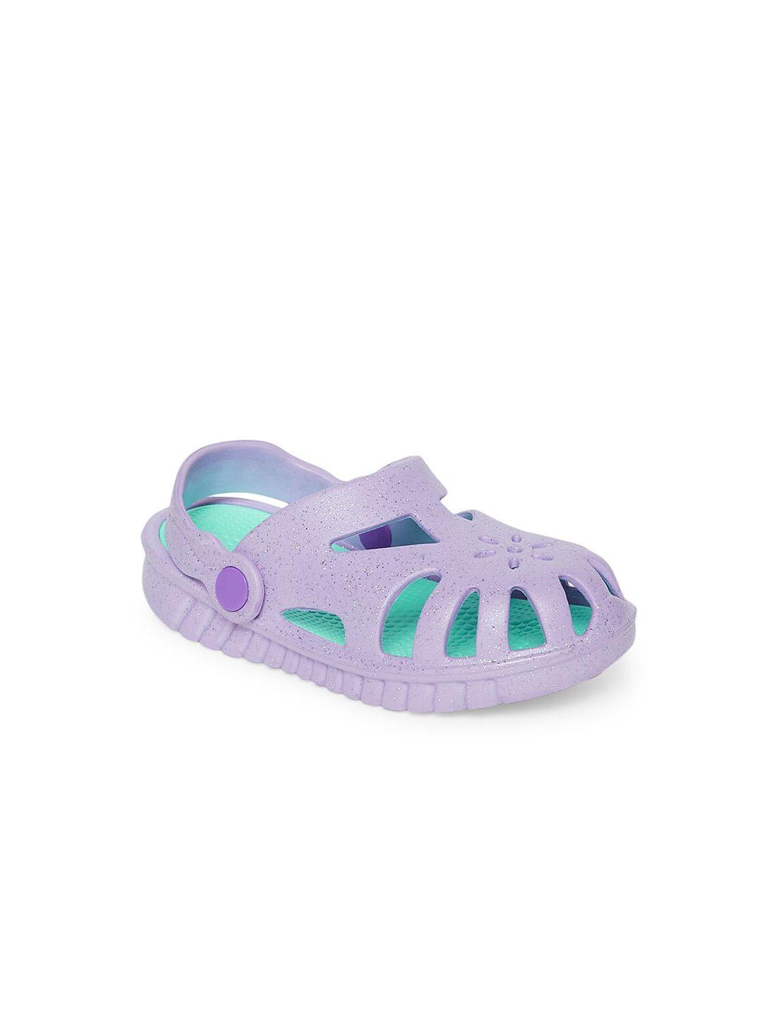 pantaloons junior girls purple clogs