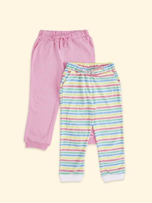 pantaloons junior kids multicolor striped joggers