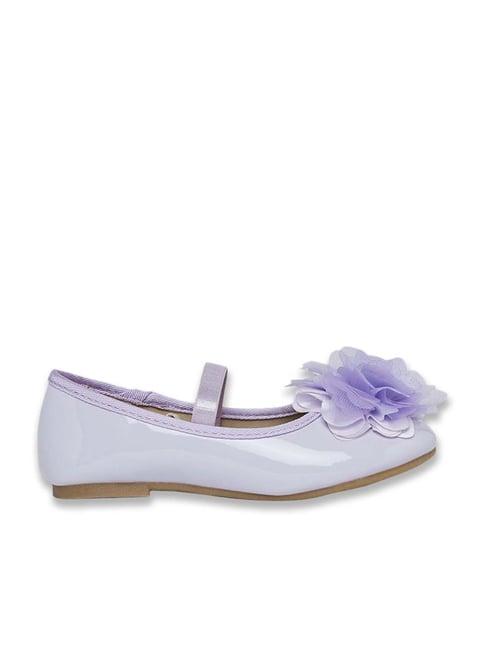 pantaloons junior lilac mary jane shoes
