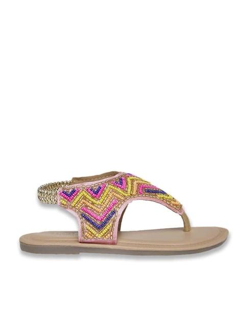 pantaloons junior multicolor ethnic sandals