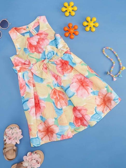 pantaloons junior multicolor floral print dress