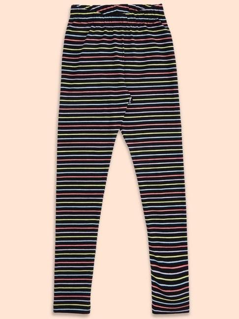 pantaloons junior multicolor striped leggings