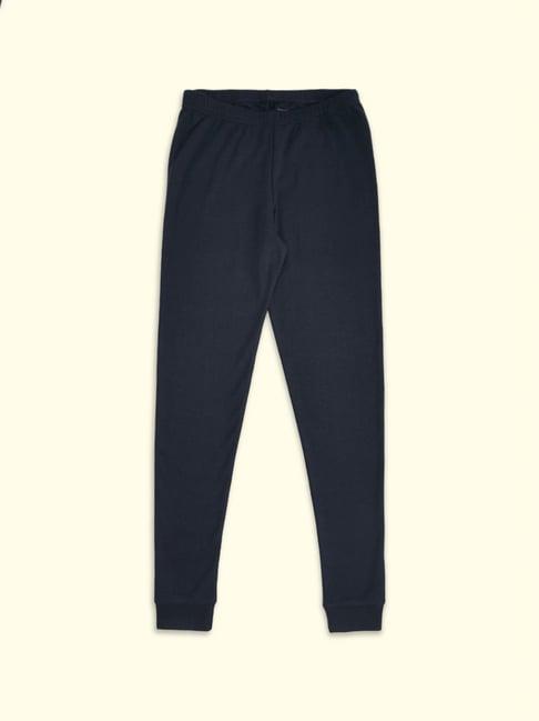 pantaloons junior navy regular fit thermal pants