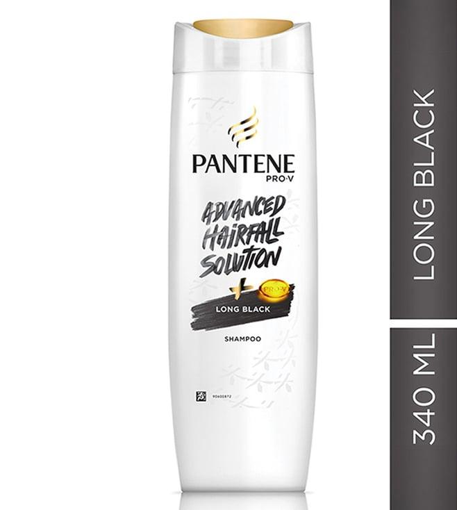 pantene advanced hairfall solution long black shampoo - 180 ml