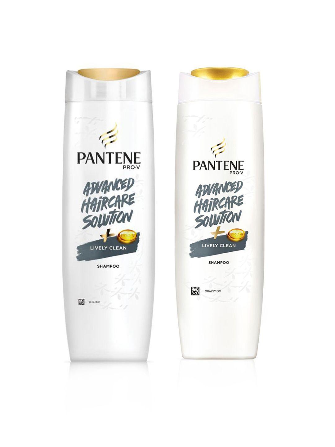 pantene set of 2 advanced hair care solution lively clean shampoo