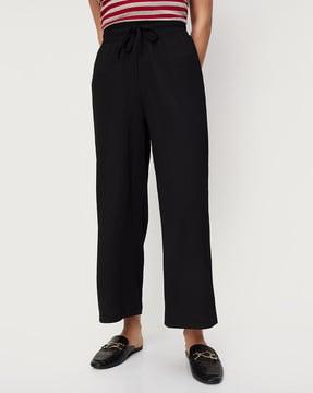 pants with elasticated drawstring waist