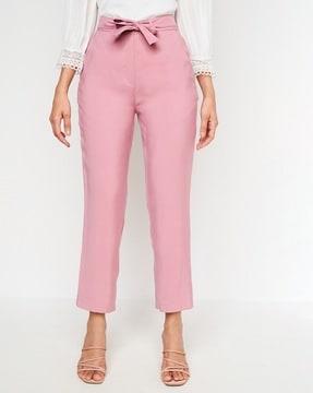 pants with waist tie-up