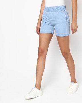 paper-bag waist shorts with slip pockets