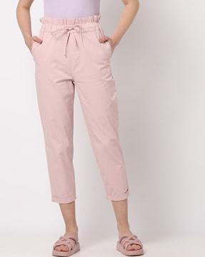 paperbag  trousers with elasticated waist