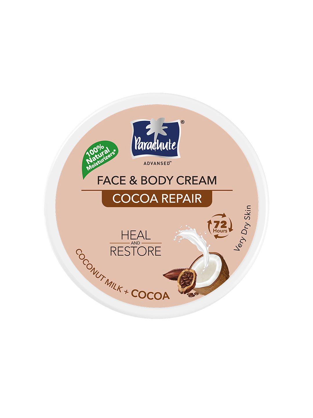 parachute advansed cocoa repair face & body cream moisturiser for very dry skin - 280ml