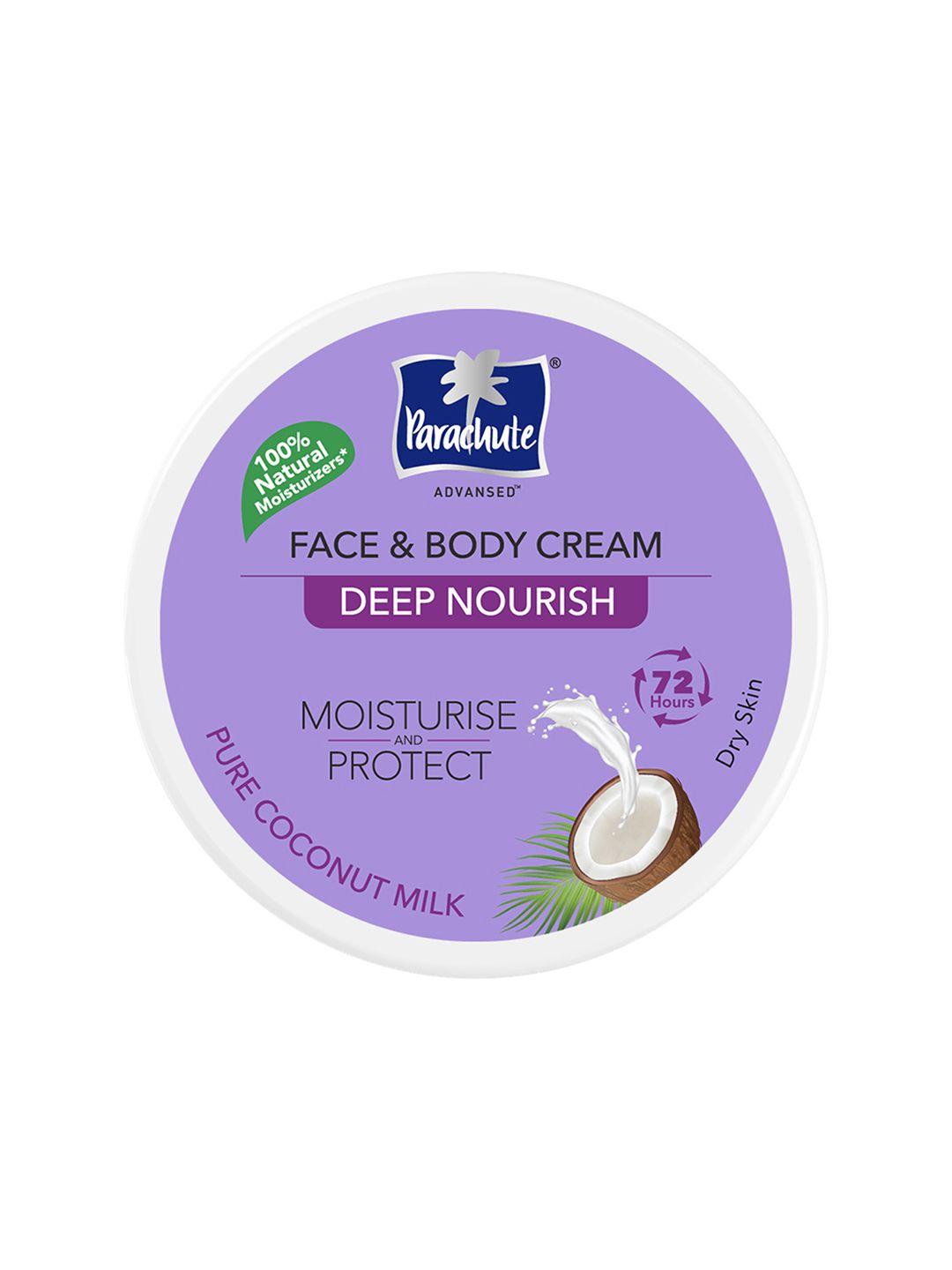 parachute advansed deep nourish face & body cream moisturiser for dry skin - 280ml