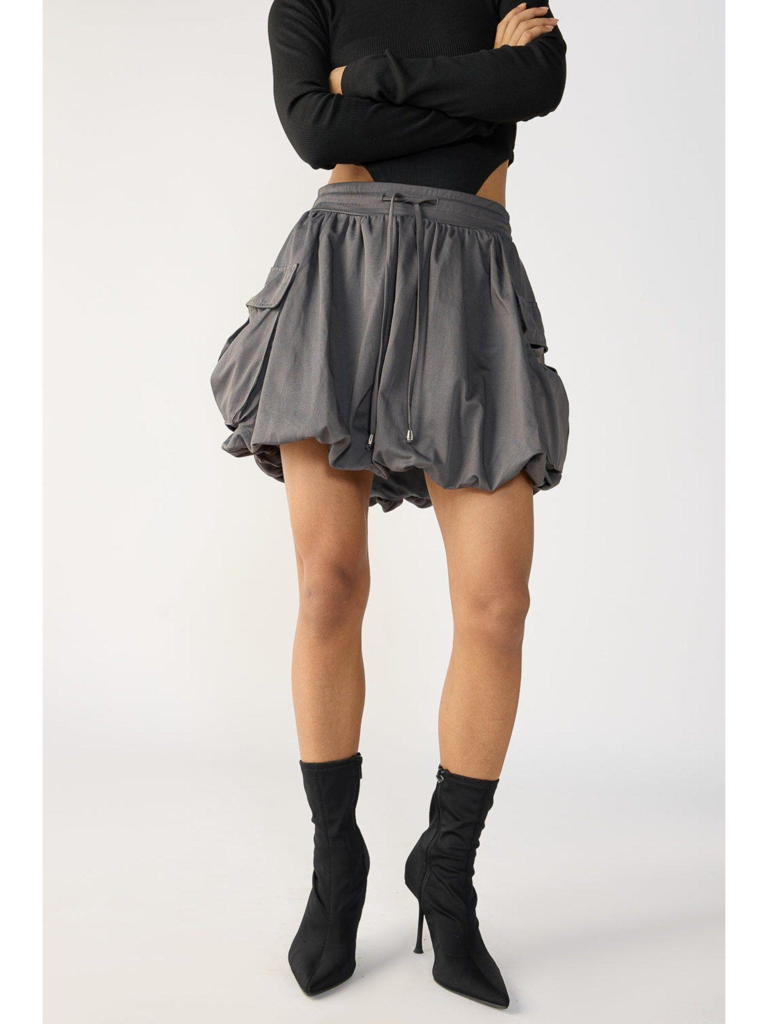 parachute grey mini skirt