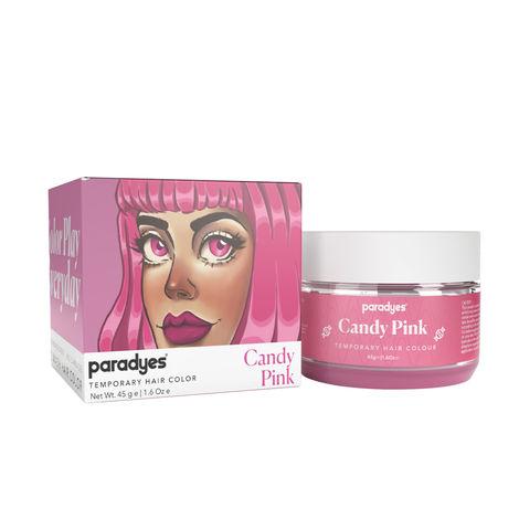 paradyes candy pink temporary one wash hair color 45 gm