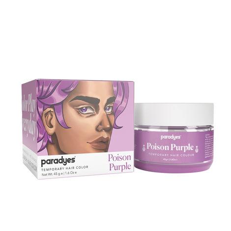 paradyes poison purple temporary one wash hair color 45 gm