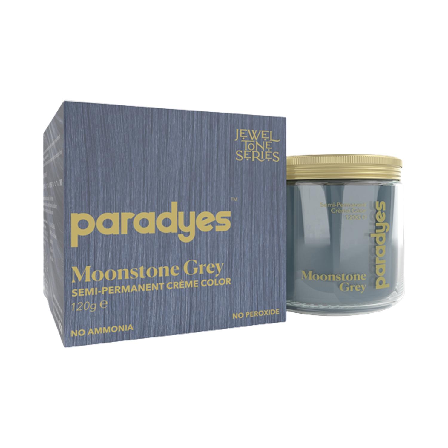 paradyes semi-permanent classic hair color jar - moonstone grey (120g)