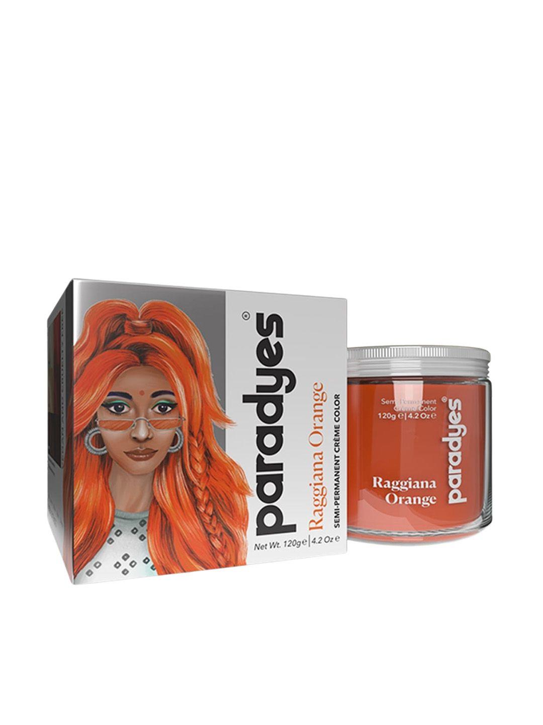 paradyes ammonia free semi-permanent hair color 120g - raggiana orange