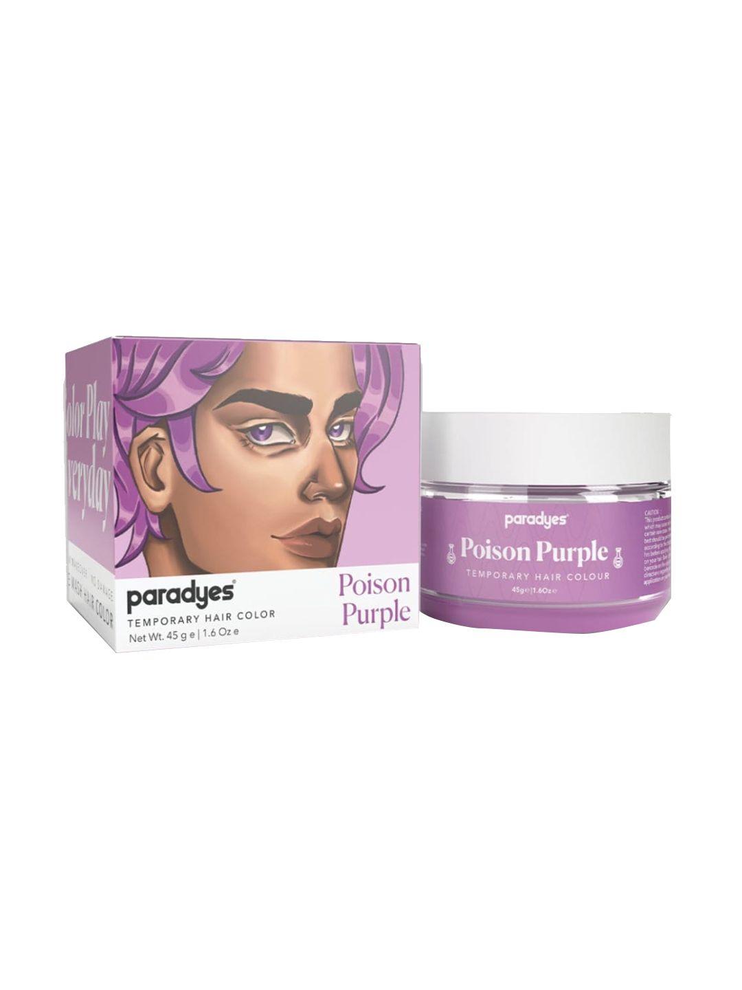 paradyes ammonia free semi-permanent hair color 45g - poison purple
