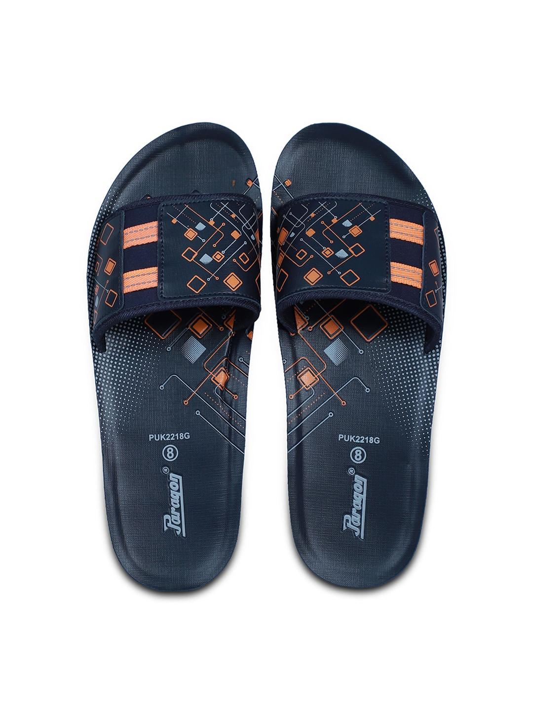 paragon men printed ultra comfortable and lightweight sliders