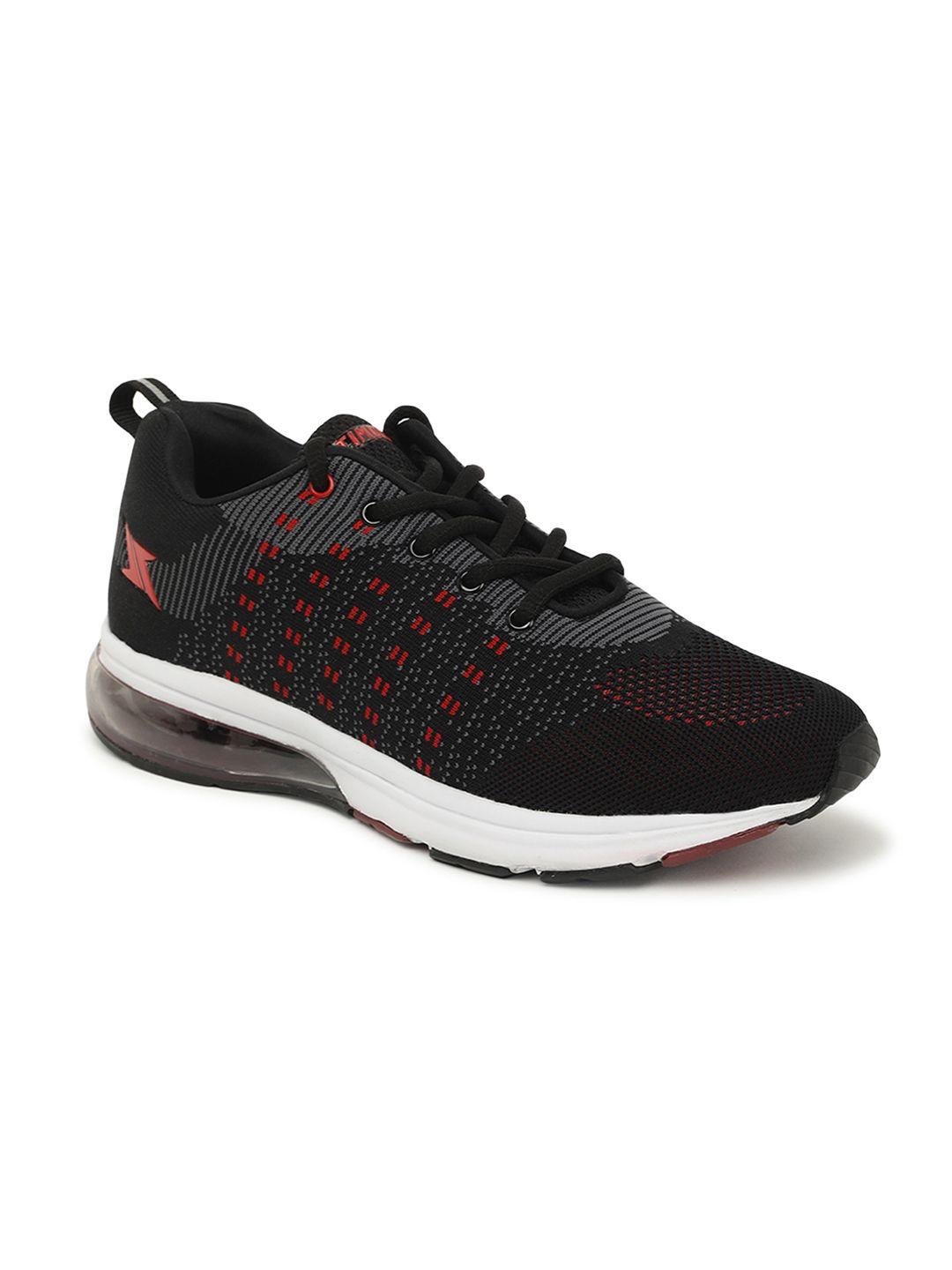 paragon men black canvas sports shoes