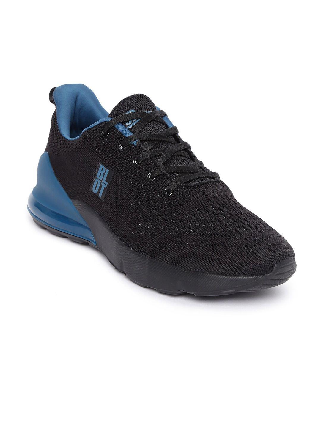 paragon men black mesh running non-marking shoes