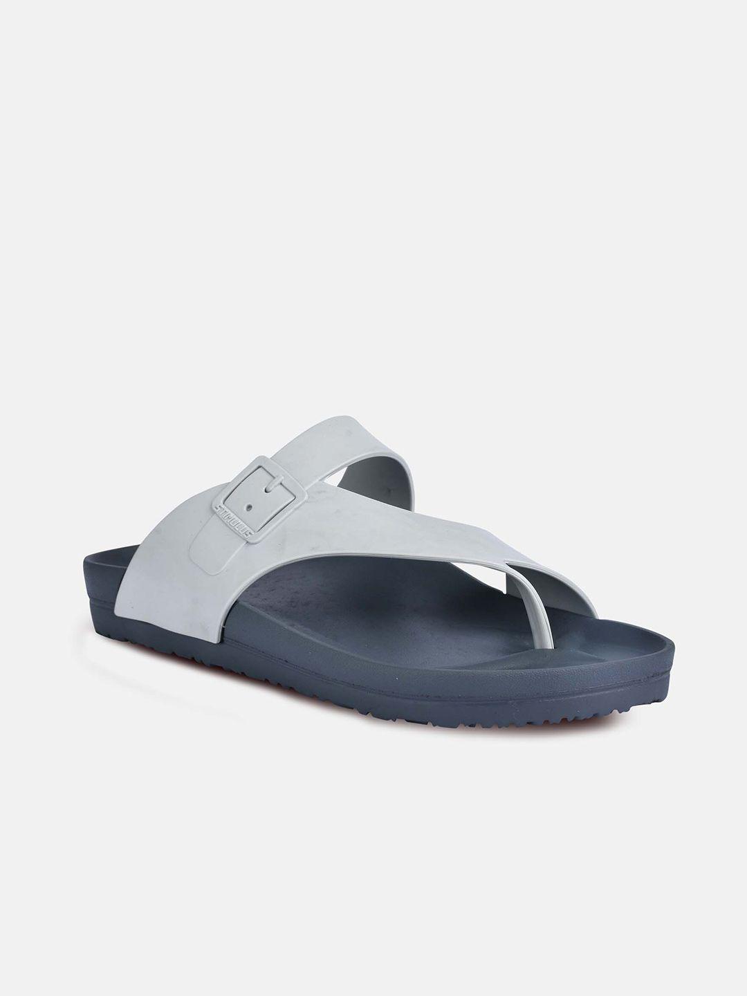 paragon men grey solid comfort sandals