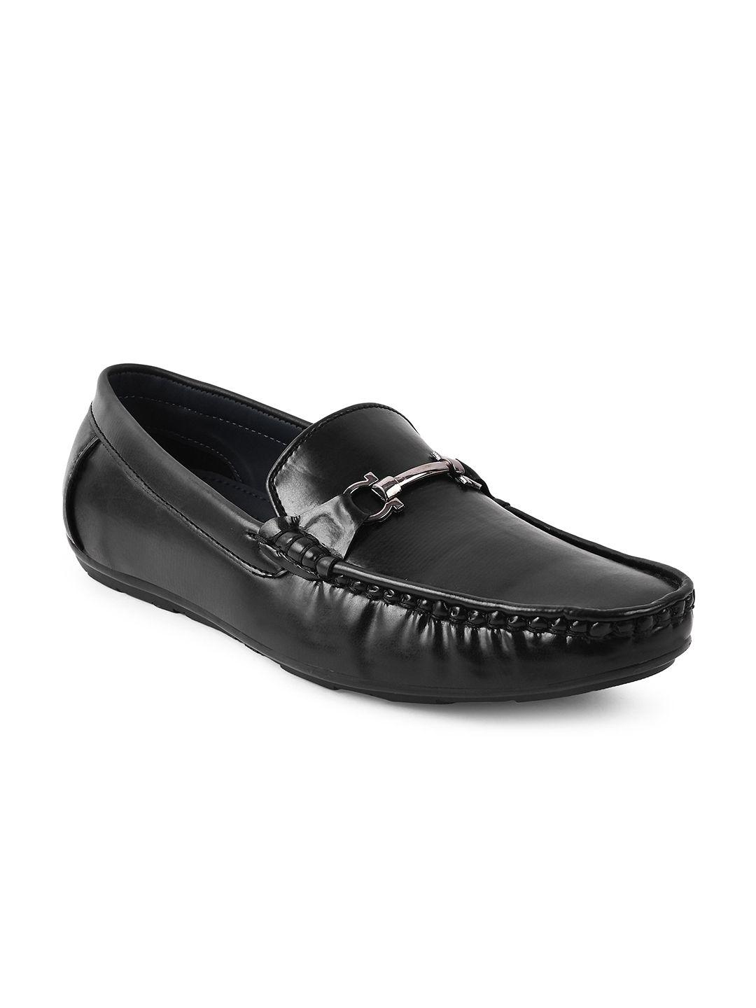 paragon men metal accents round toe formal loafers