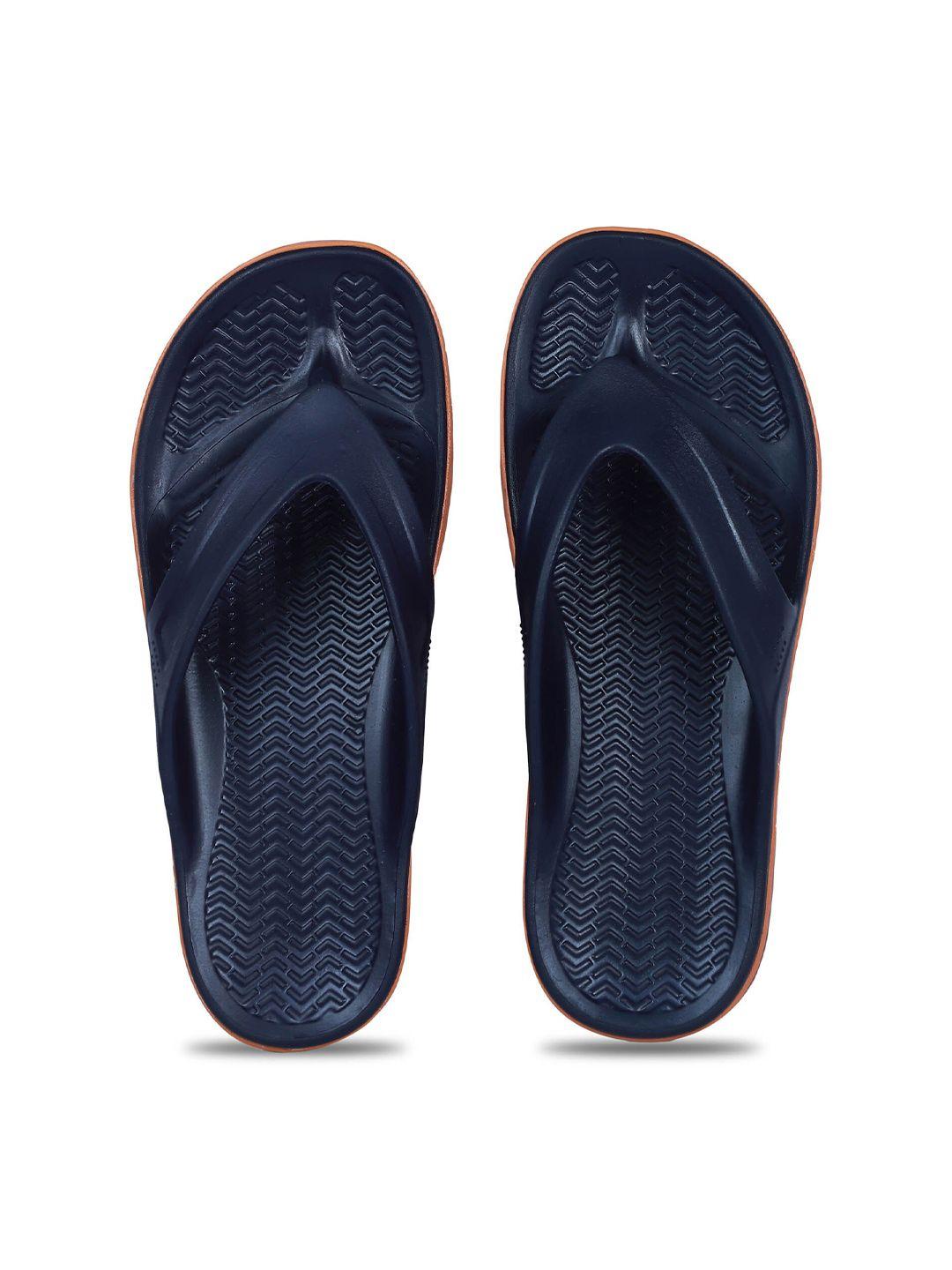 paragon men navy blue rubber slip-on