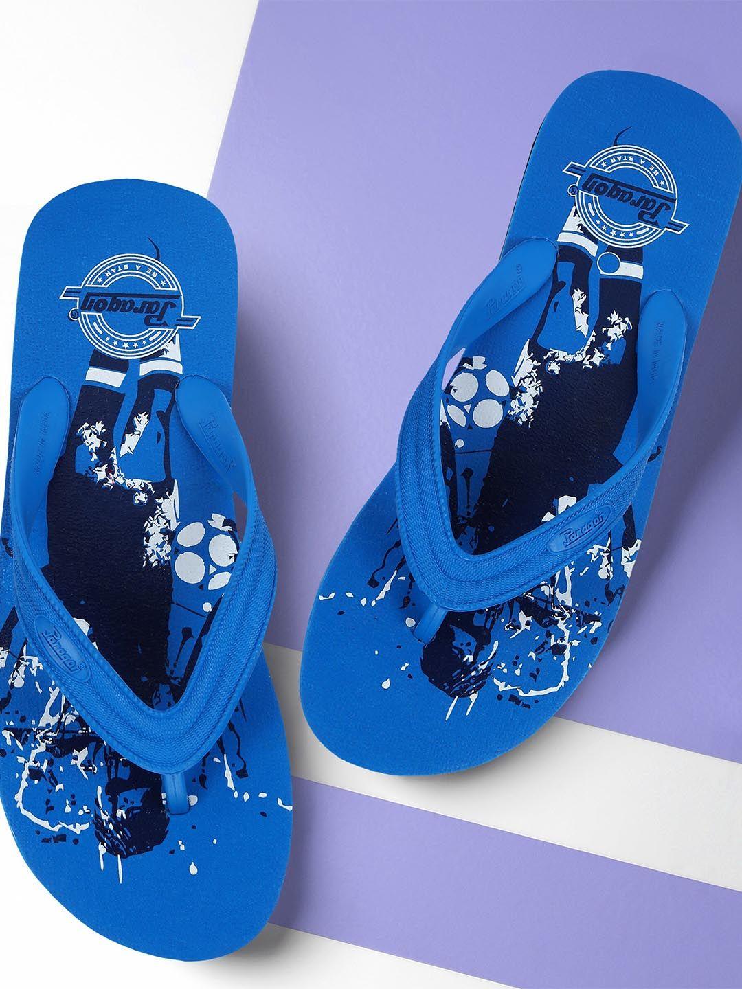 paragon men printed thong flip-flops