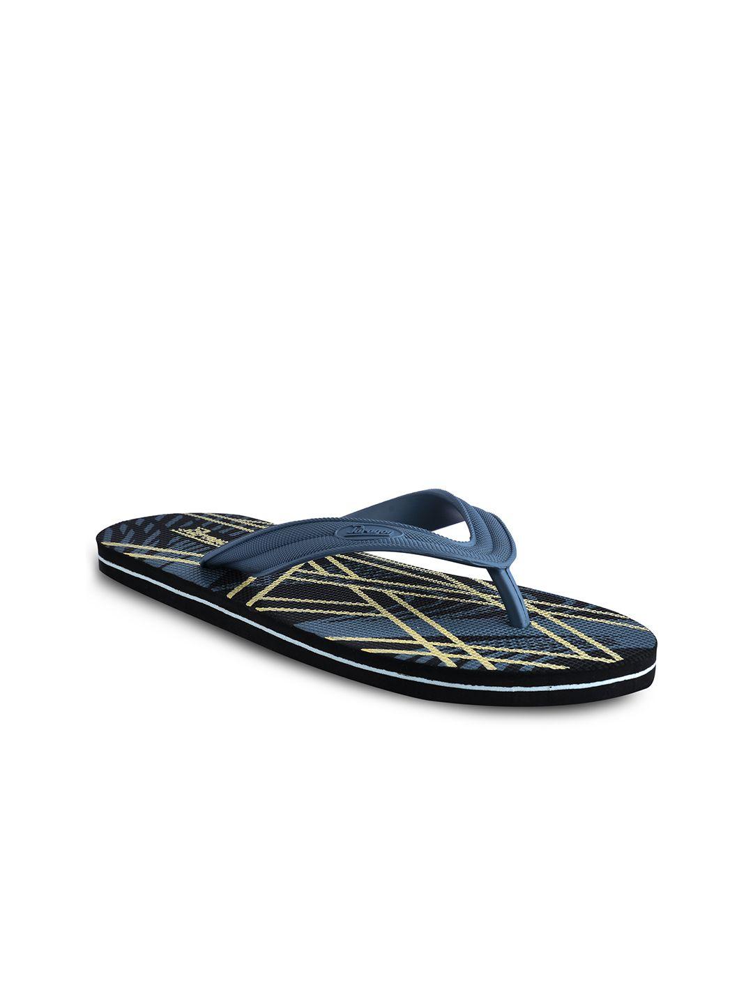 paragon men printed ultra-durable lightweight thong flip-flops