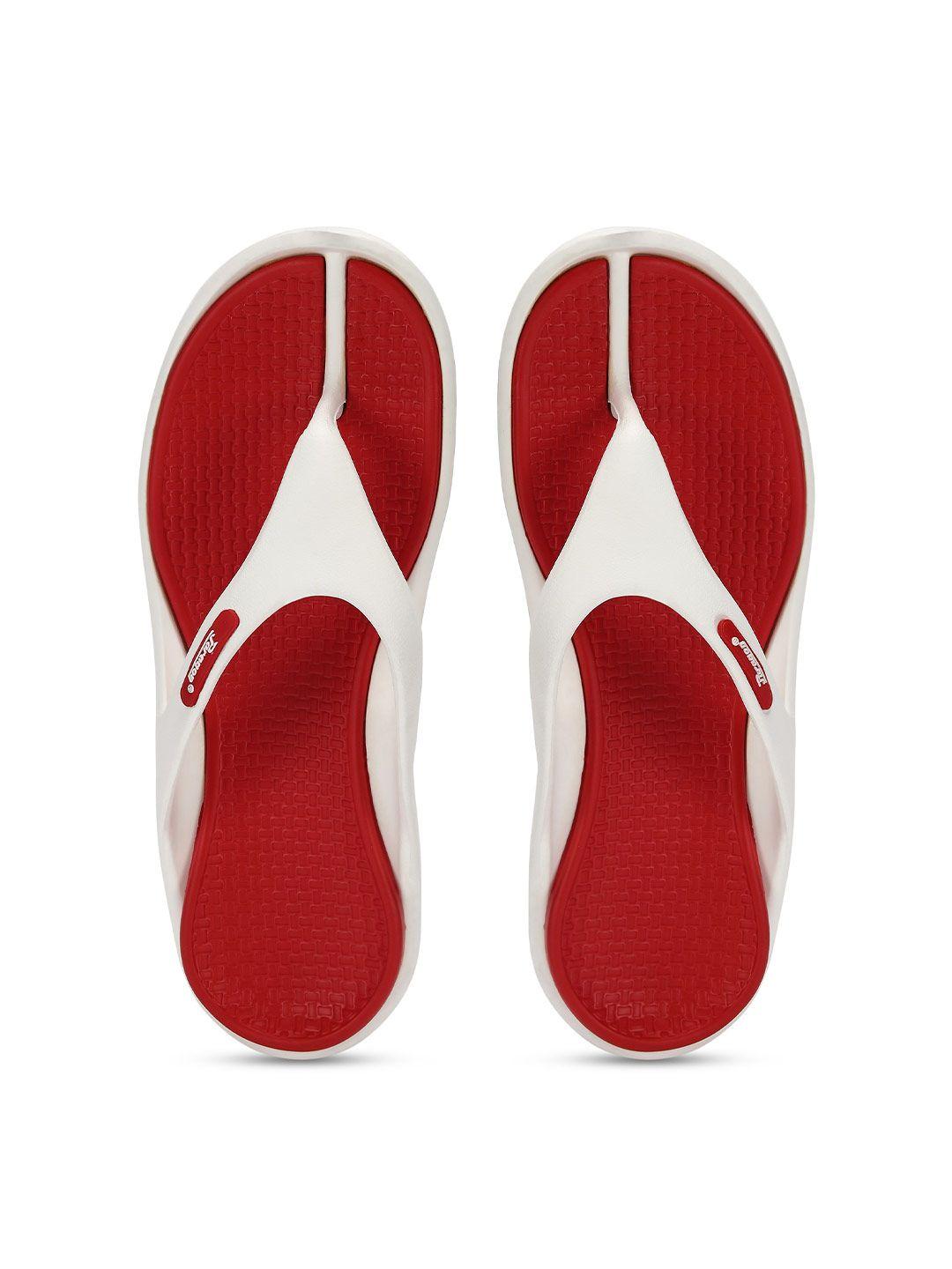 paragon men red & white thong flip-flops