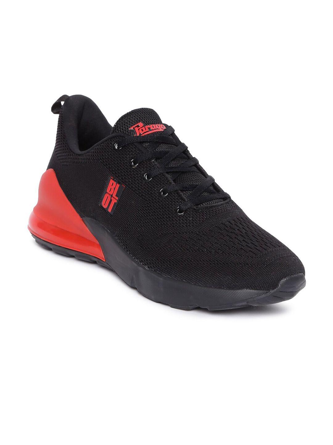 paragon men red mesh running shoes