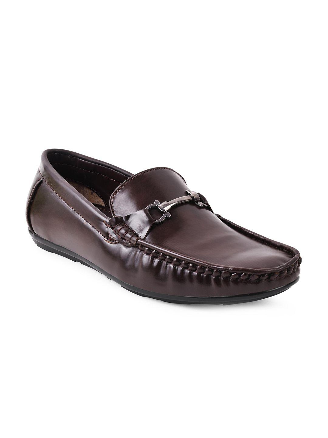 paragon men round toe metal accents formal loafers