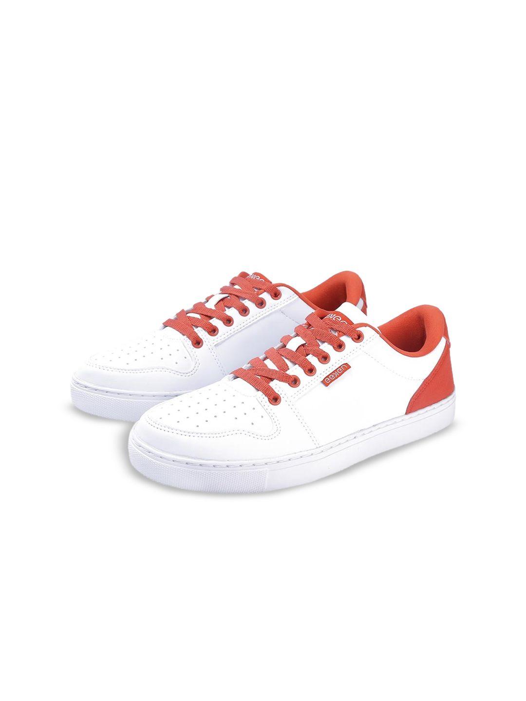 paragon women white perforations leather sneakers