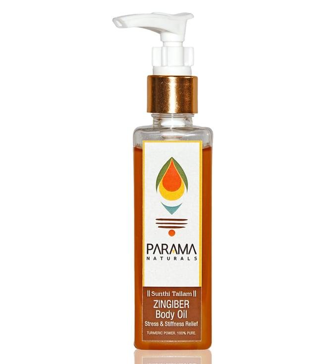 parama naturals zingiber stress & stiffness relief body oil - 100 ml
