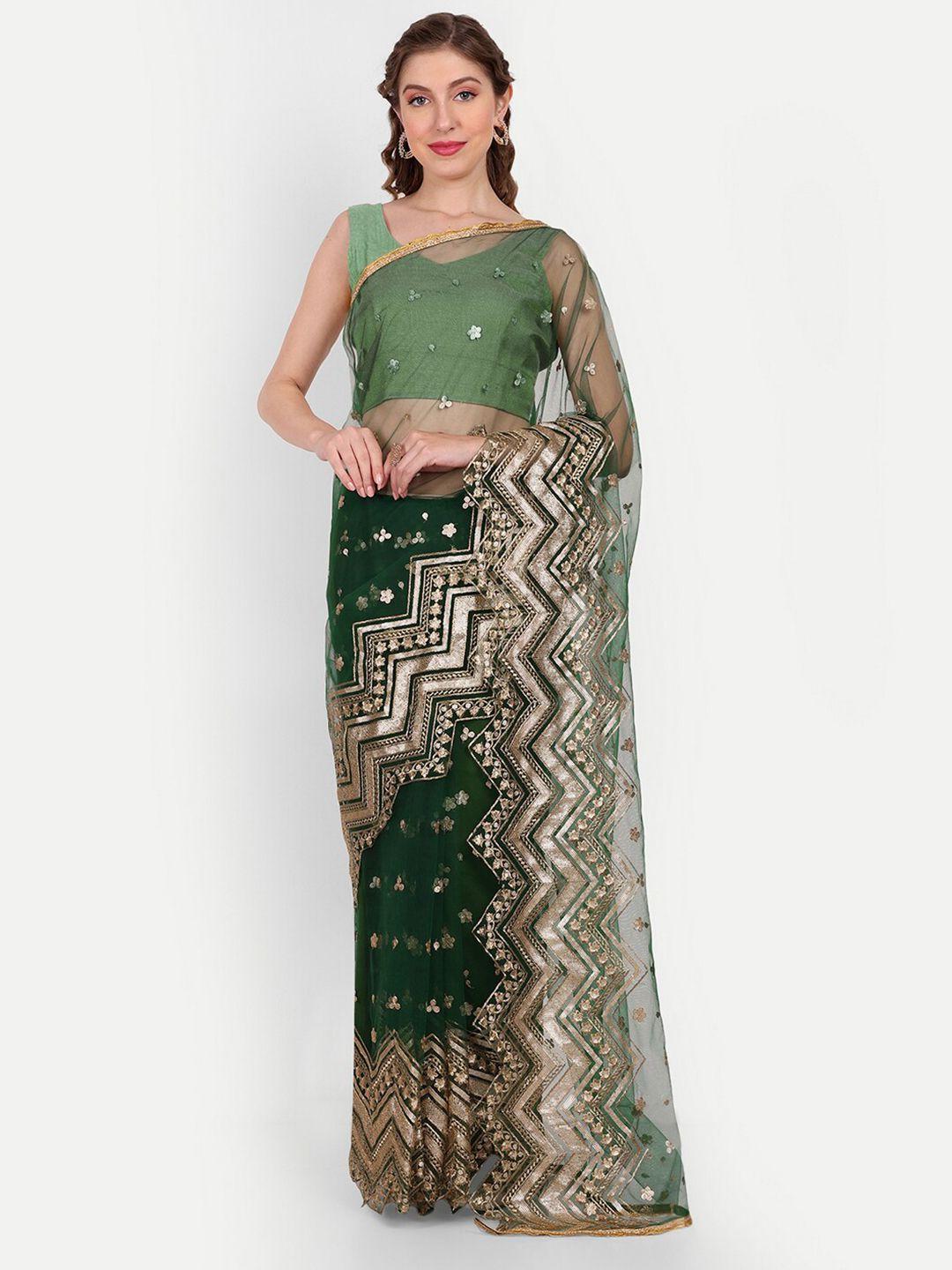 paramparik textile embellished net saree